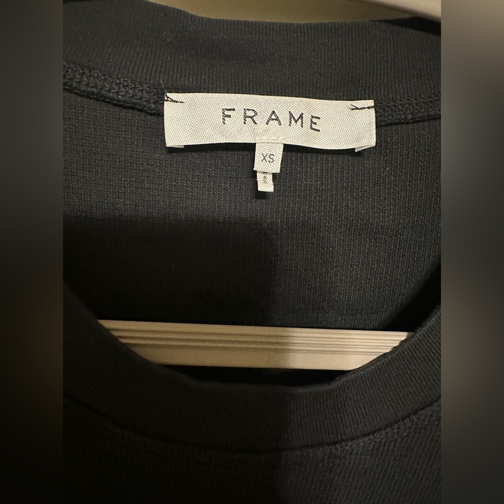 Frame Denim Black Ribbed Tee - Picture 3 of 8